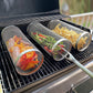 Rolling Grilling Basket Metal BBQ Barbecue Basket Net Portable Outdoor Camping Barbecue Rack Kitchen Gadgets