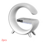 2023 New Intelligent G Shaped LED Lamp Bluetooth Speake Wireless Charger Atmosphere Lamp App Control For Bedroom Home Decor